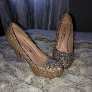 Sparkly high heels